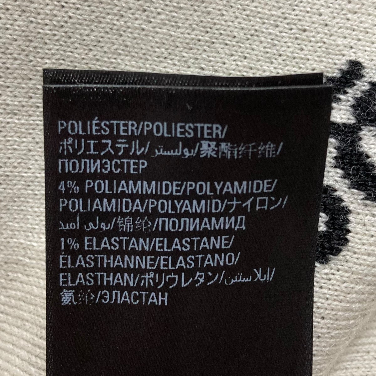 BALENCIAGA(バレンシアガ) ロゴ総柄ニット 724869 ブラック サイズ XS