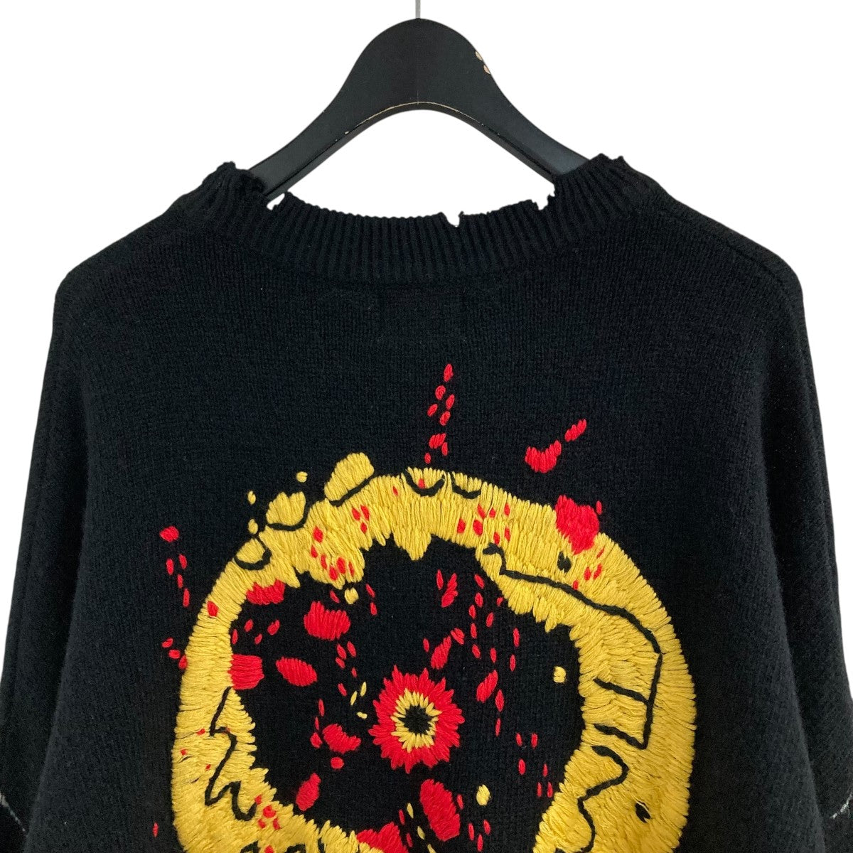 24AW セントマイケル SMILE ダメージニットセーター 黒 L 24AW セントマイケル SMILE ダメージニットセーター 黒 L - メルカリ