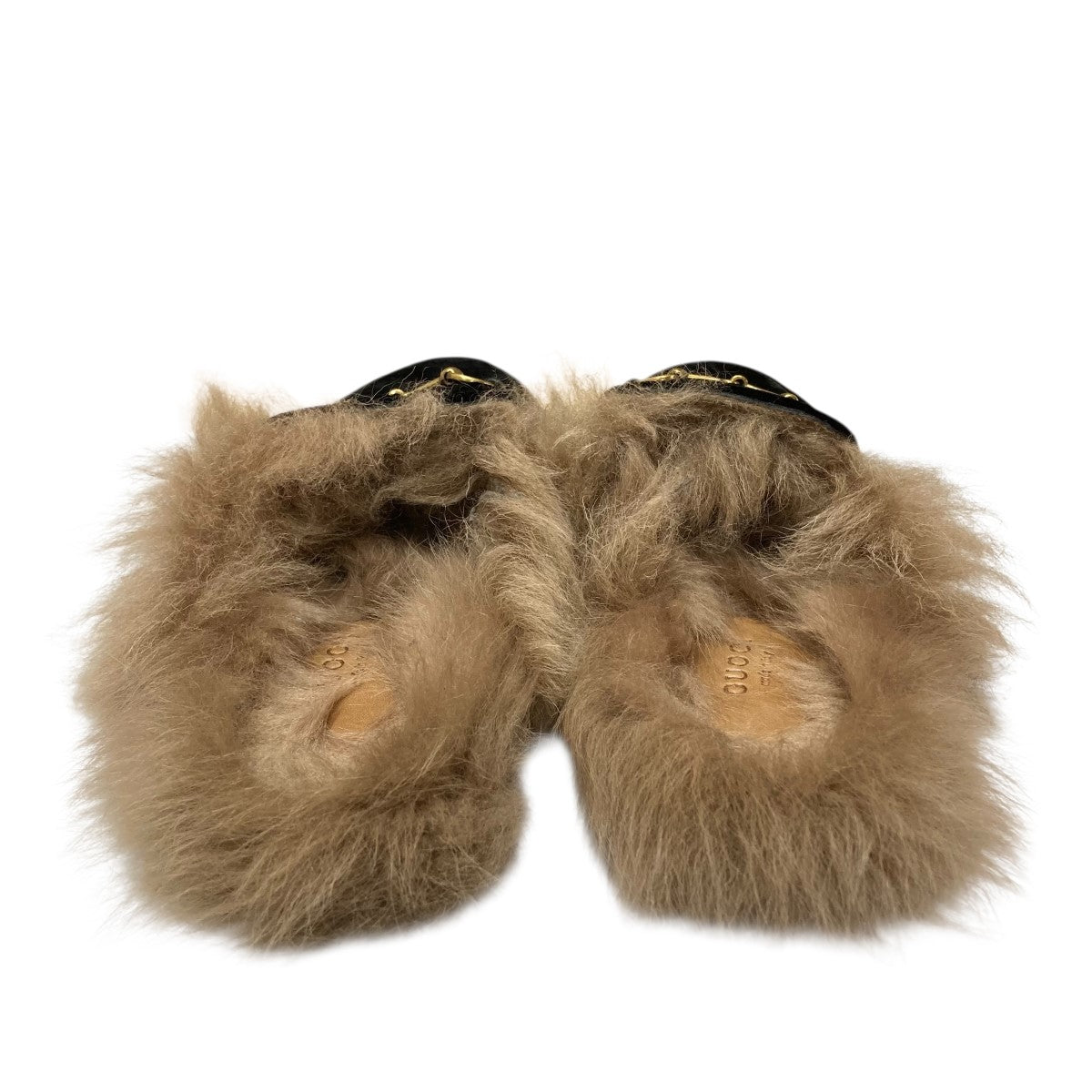 GUCCI(グッチ) プリンスタウンベロアミュール ブラック サイズ 39