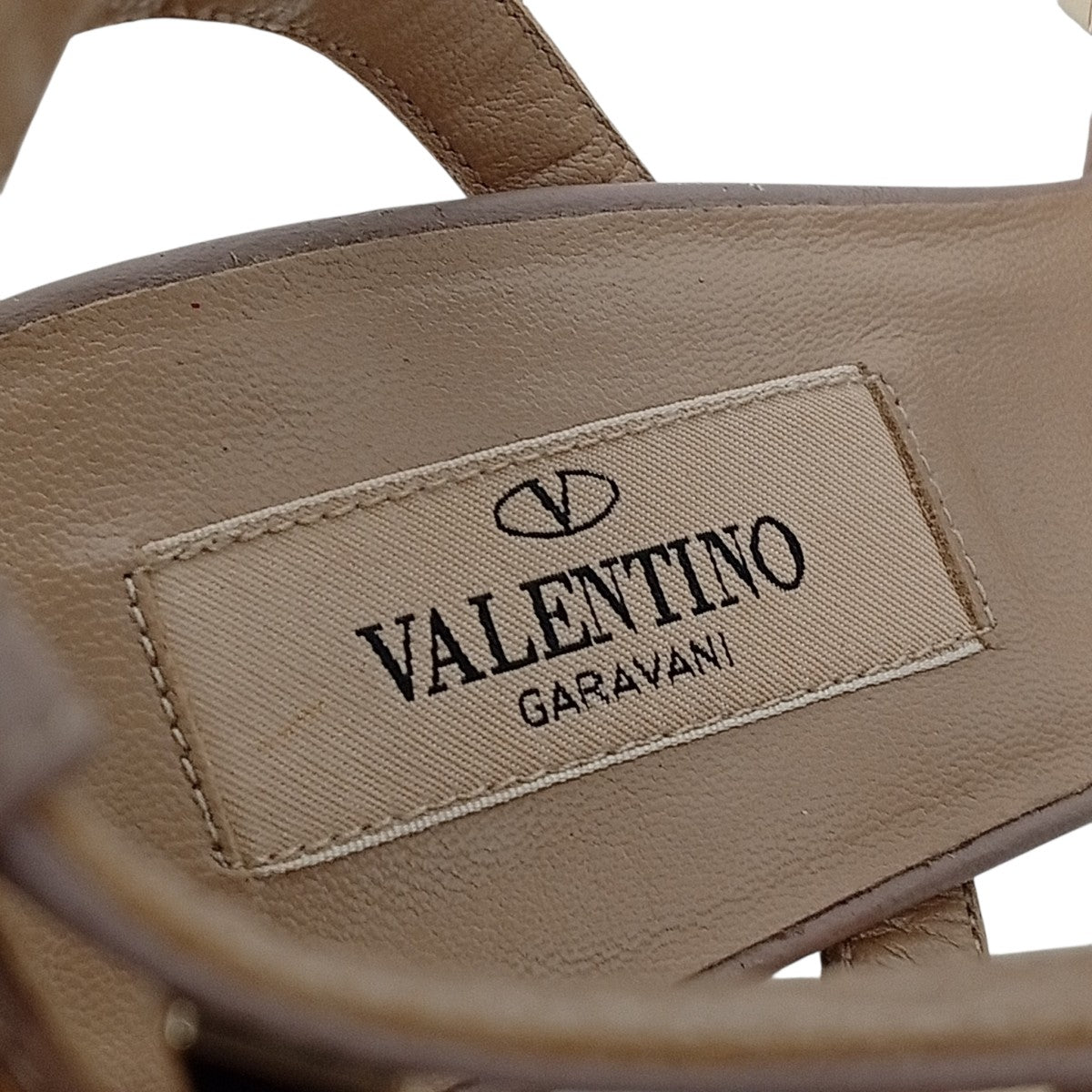 VALENTINO(ヴァレンチノ) スタッズヒールパンプス レッド サイズ 38 1