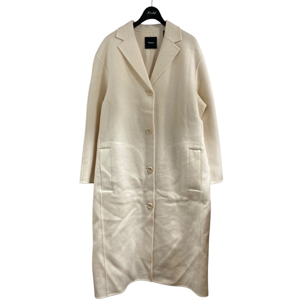 Theory ノーカラーコート アイボリー S Theory luxe - Theory luxe ノーカラーコートの通販 by yu♡'s shop