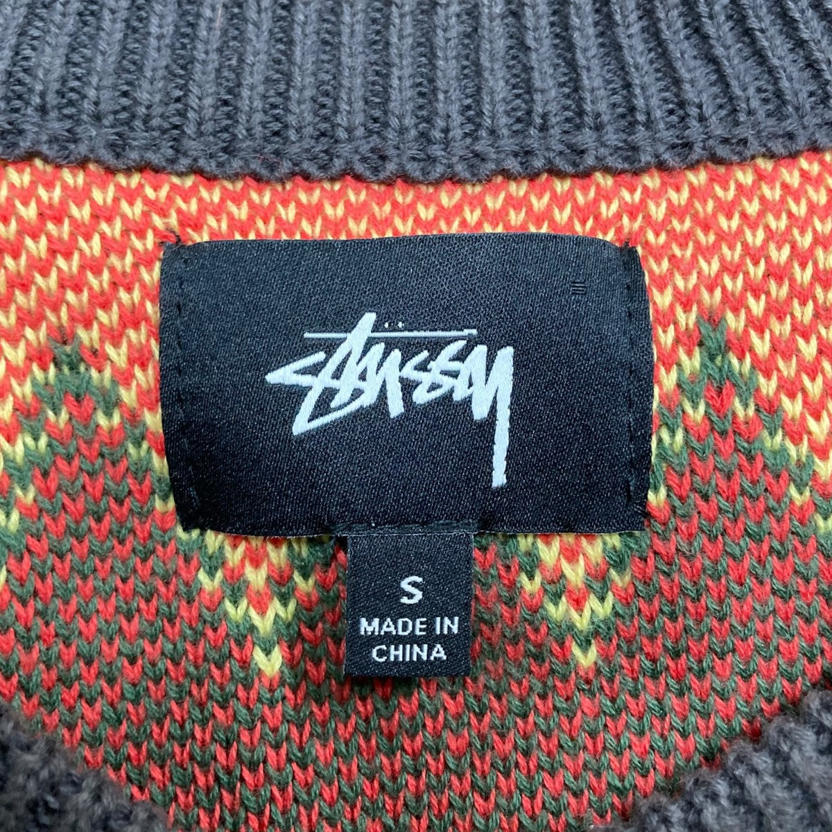 stussy ニットベスト 古着・中古-8枚目のアイテム画像