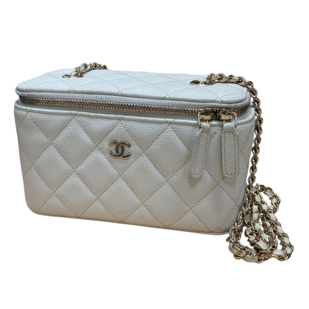 CHANEL(シャネル) 31番台キャビアスキン マトラッセ バニティバッグ