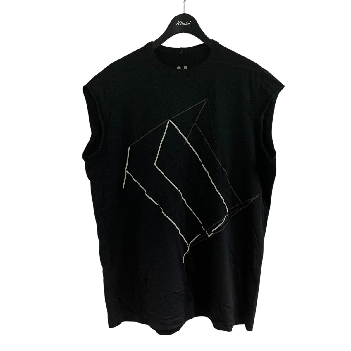RICK OWENS デザインノースリーブTシャツ 古着・中古-1枚目のアイテム画像