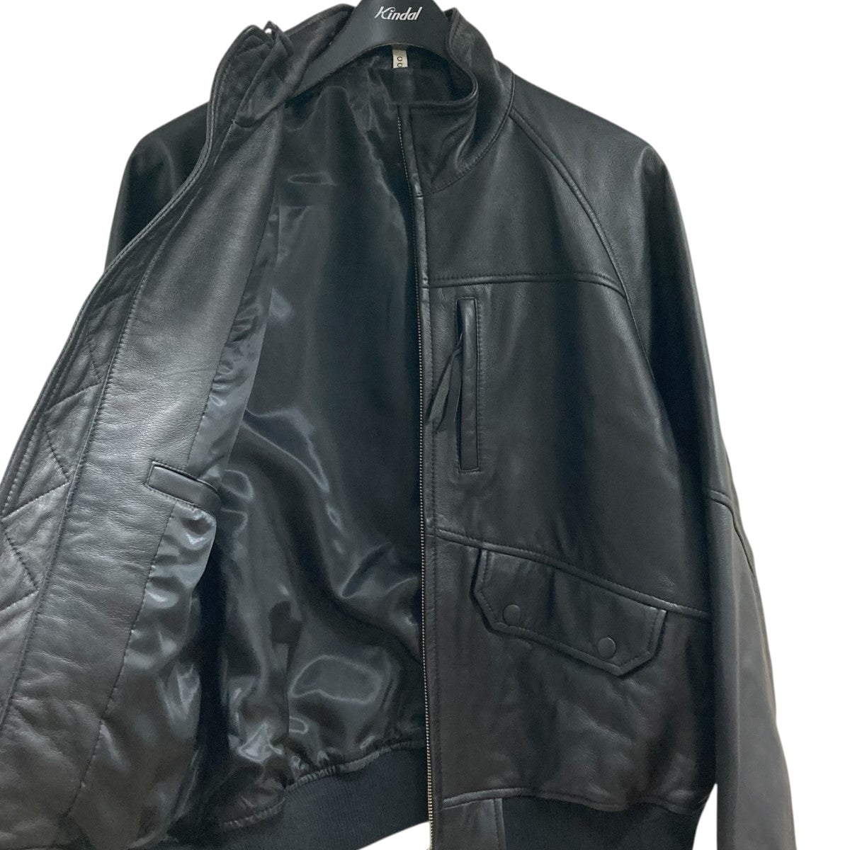 CCU レザーハイネックブルゾン ジャケットSH-68-C-SHEEP-4 HIGH NECK BLOUSON 古着・中古-5枚目のアイテム画像