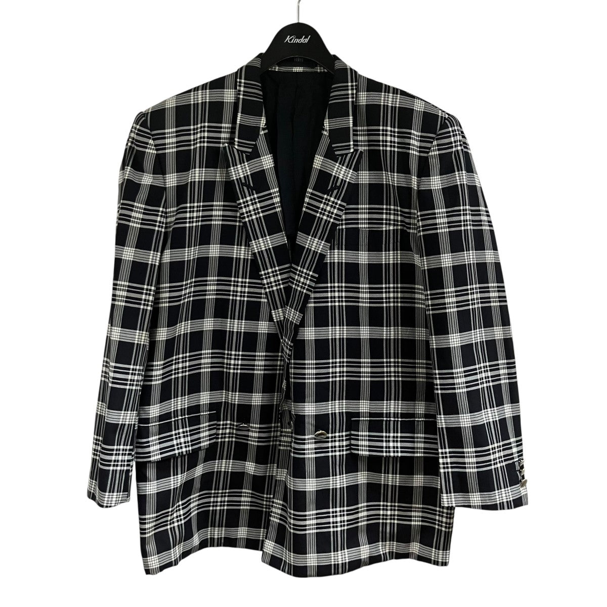 コムデギャルソンオム　コットンジャケット　サイド　チェック コムデギャルソン オムCOMME des GARCONS HOMME 製品染めステッチ