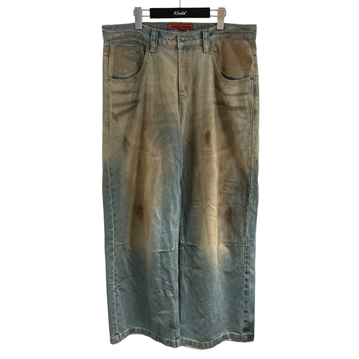 JADED LONDON(ジェイデッドロンドン) Mid Blue Drift Flared Jeans