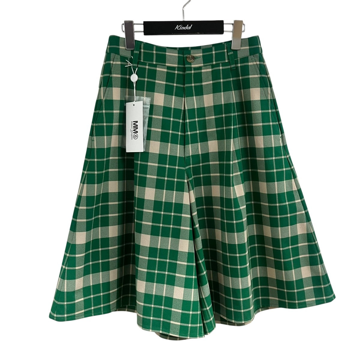 MM6 Maison Margiela(マルタンマルジェラ) チェックワイドショーツ