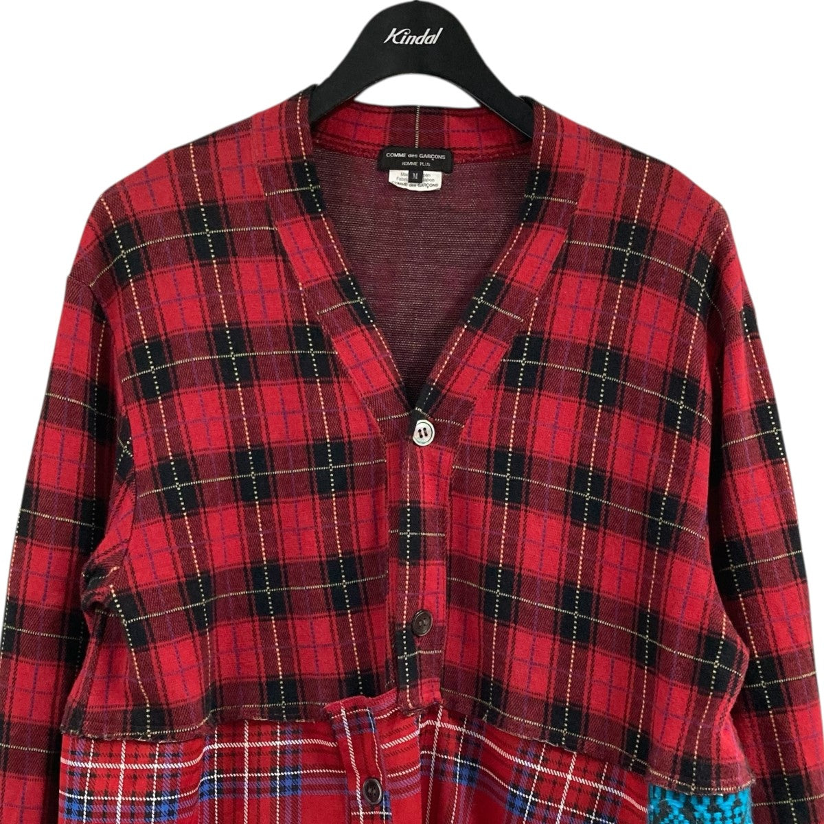 COMME des GARCONS HOMME PLUS 20AWドッキングロングチェックシャツPF-T004 古着・中古-2枚目のアイテム画像