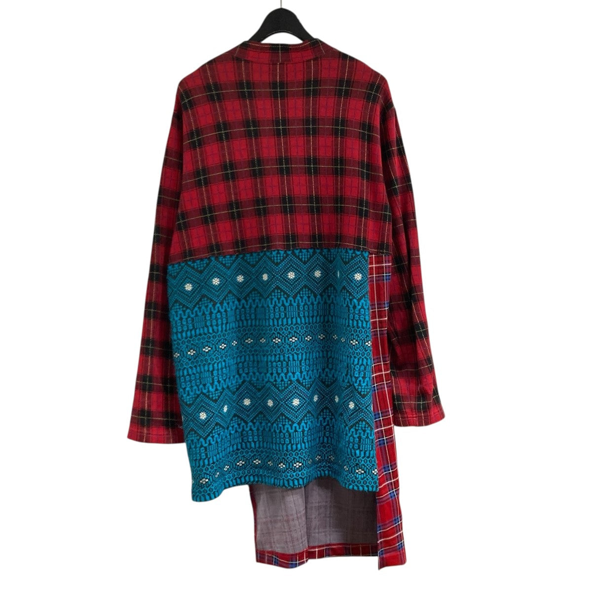 COMME des GARCONS HOMME PLUS 20AWドッキングロングチェックシャツPF-T004 古着・中古-3枚目のアイテム画像