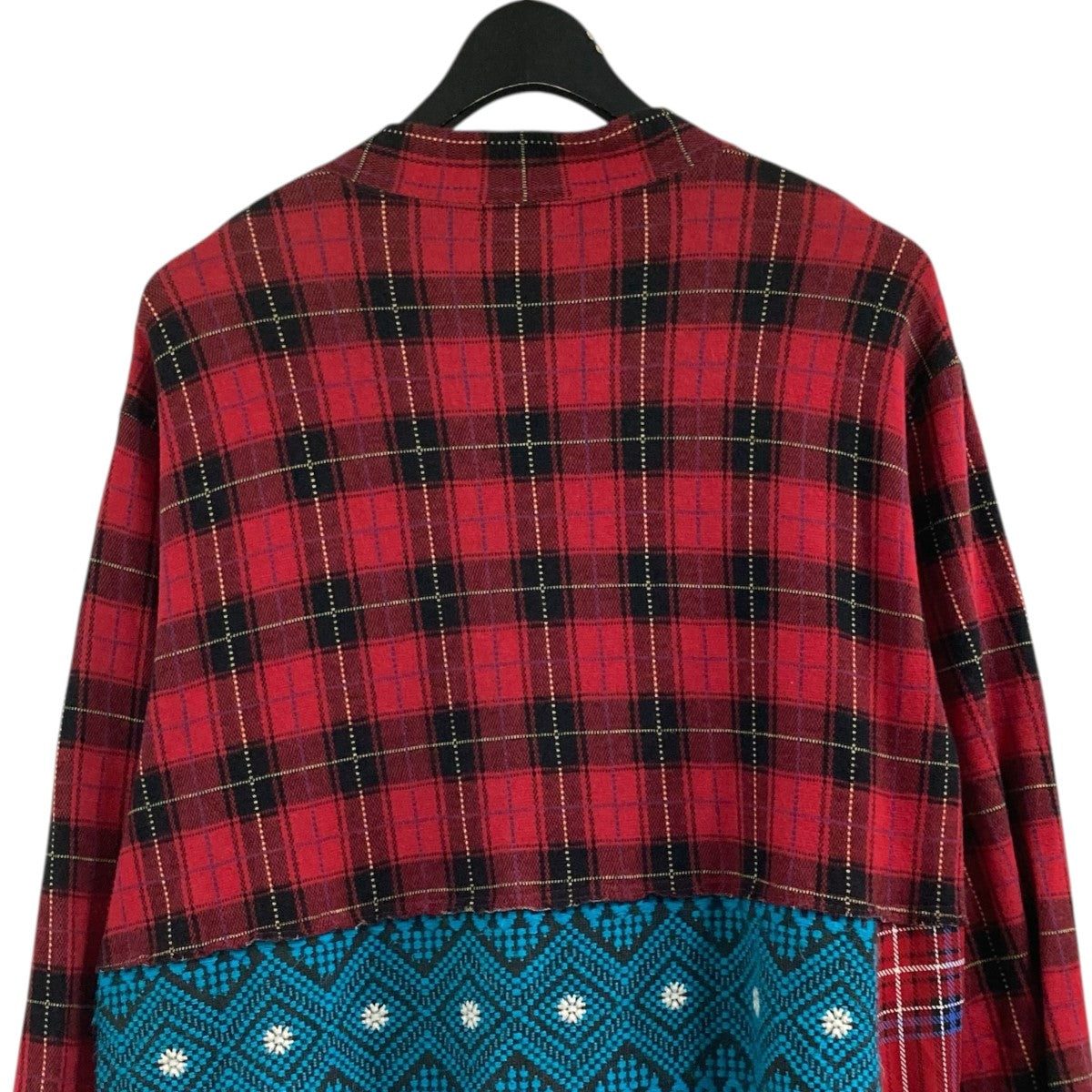 COMME des GARCONS HOMME PLUS 20AWドッキングロングチェックシャツPF-T004 古着・中古-4枚目のアイテム画像