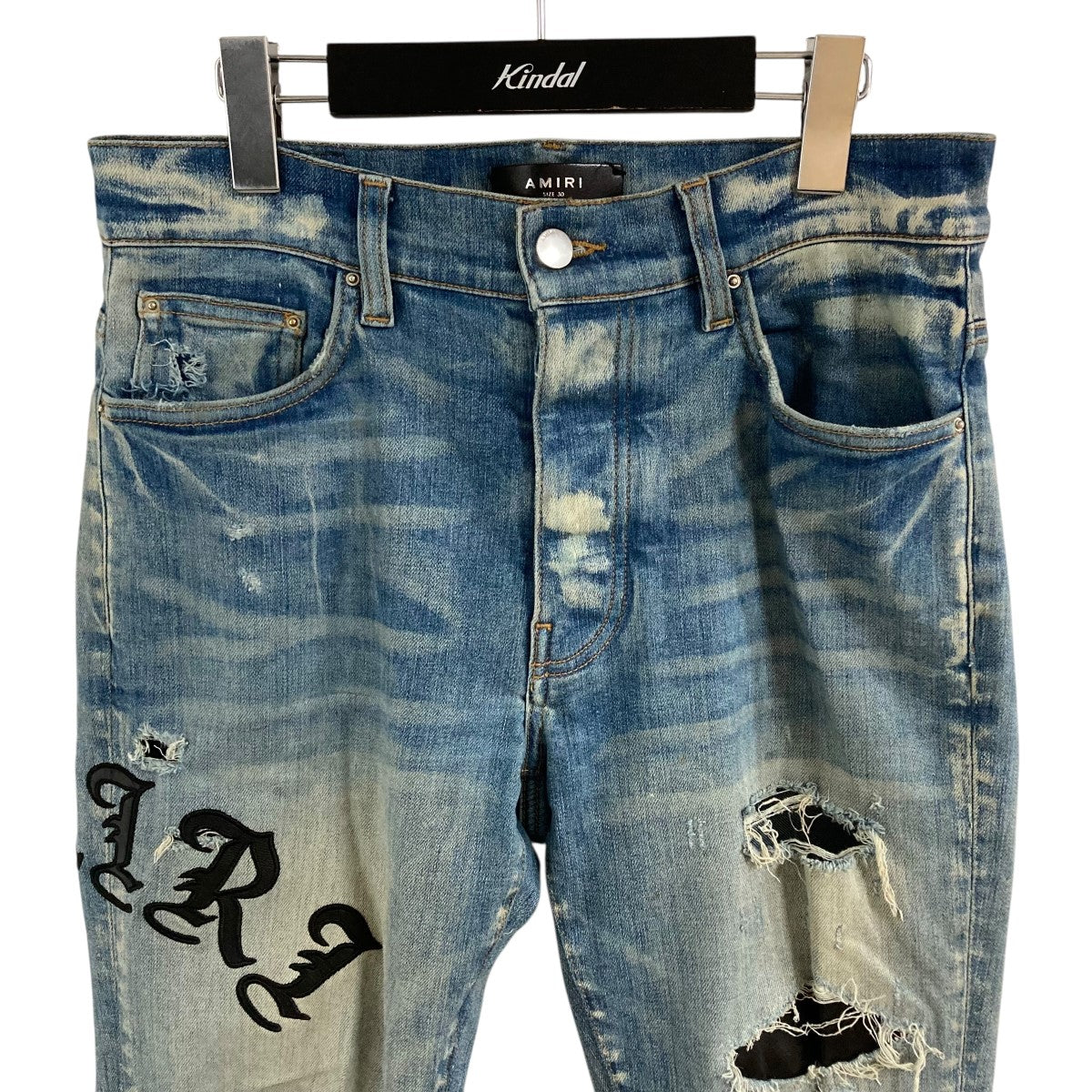 パッチワークデニムパンツ