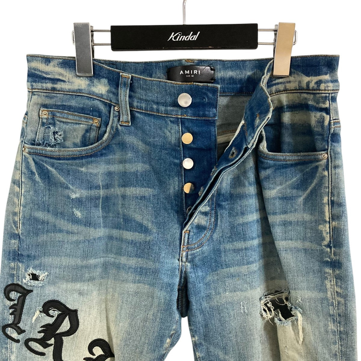 パッチワークデニムパンツ