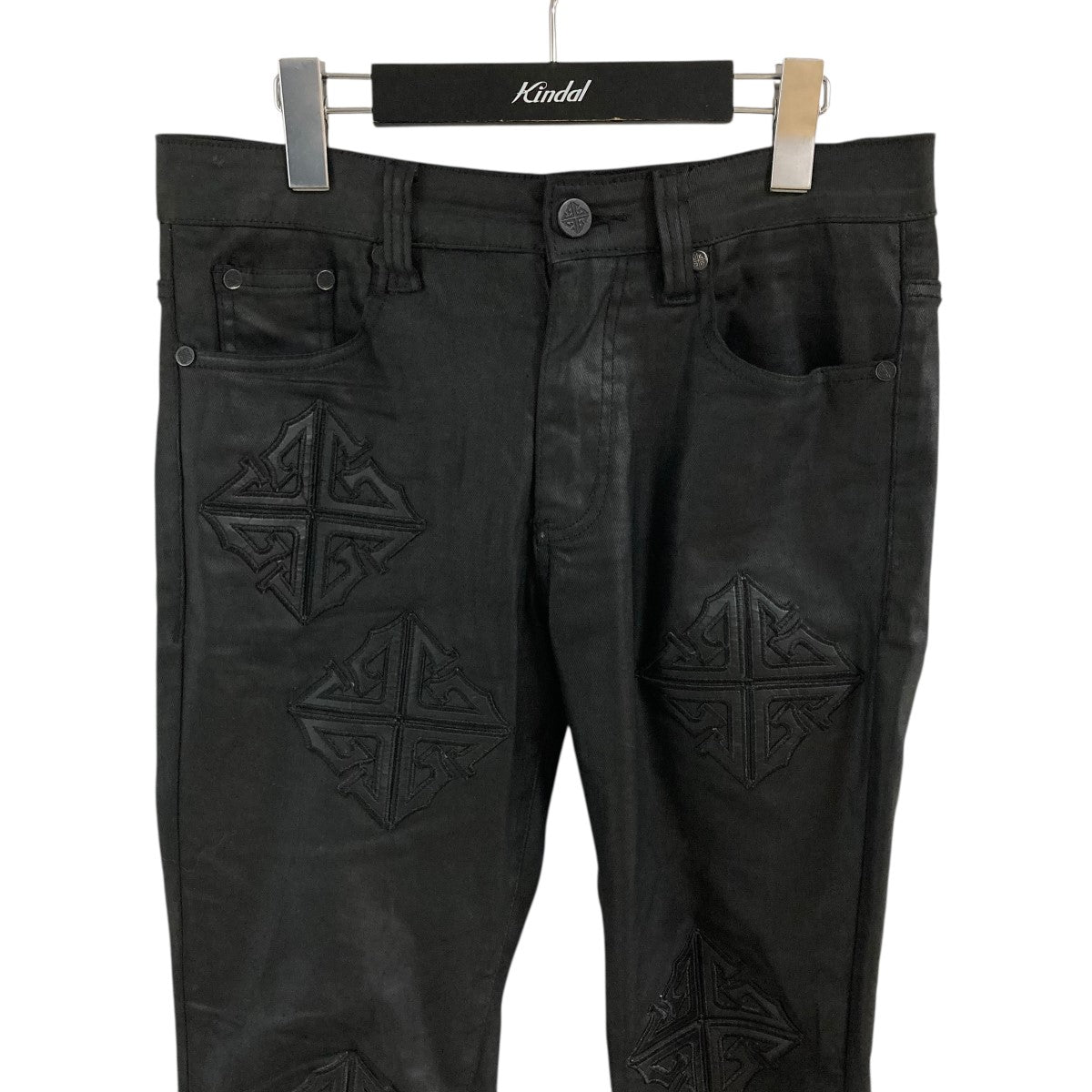 パッチワークデニムパンツ