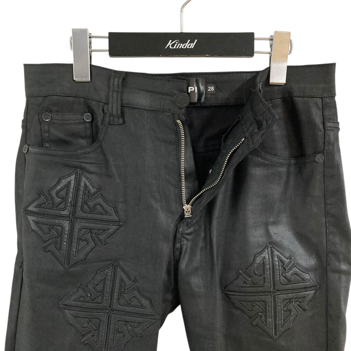 パッチワークデニムパンツ