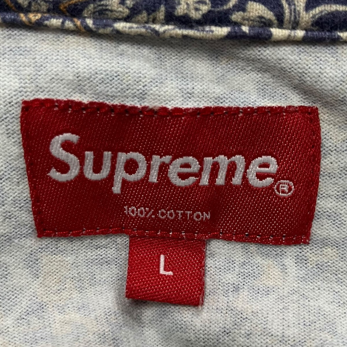 Supreme フラワー柄ボックスロゴTシャツ 古着・中古-5枚目のアイテム画像