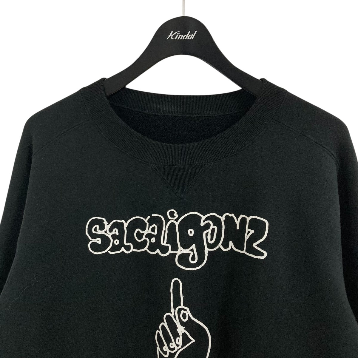 sacai×MARK GONZALES プリントスウェット 24-0818S ブラック サイズ 4