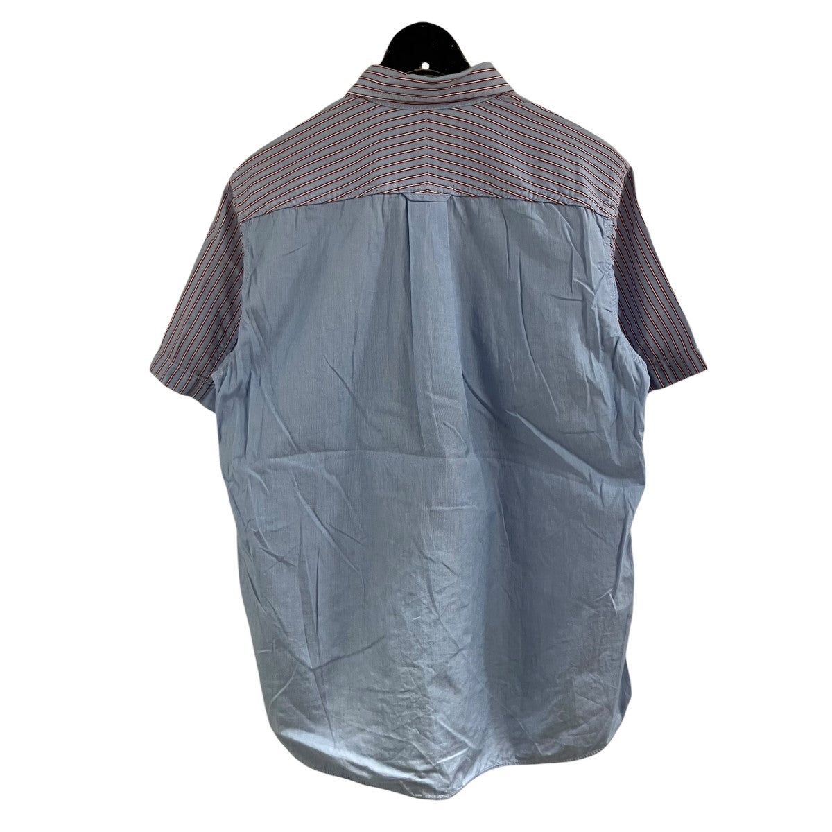 COMME des GARCONS HOMME コットンストライプ半袖シャツ 古着・中古-3枚目のアイテム画像