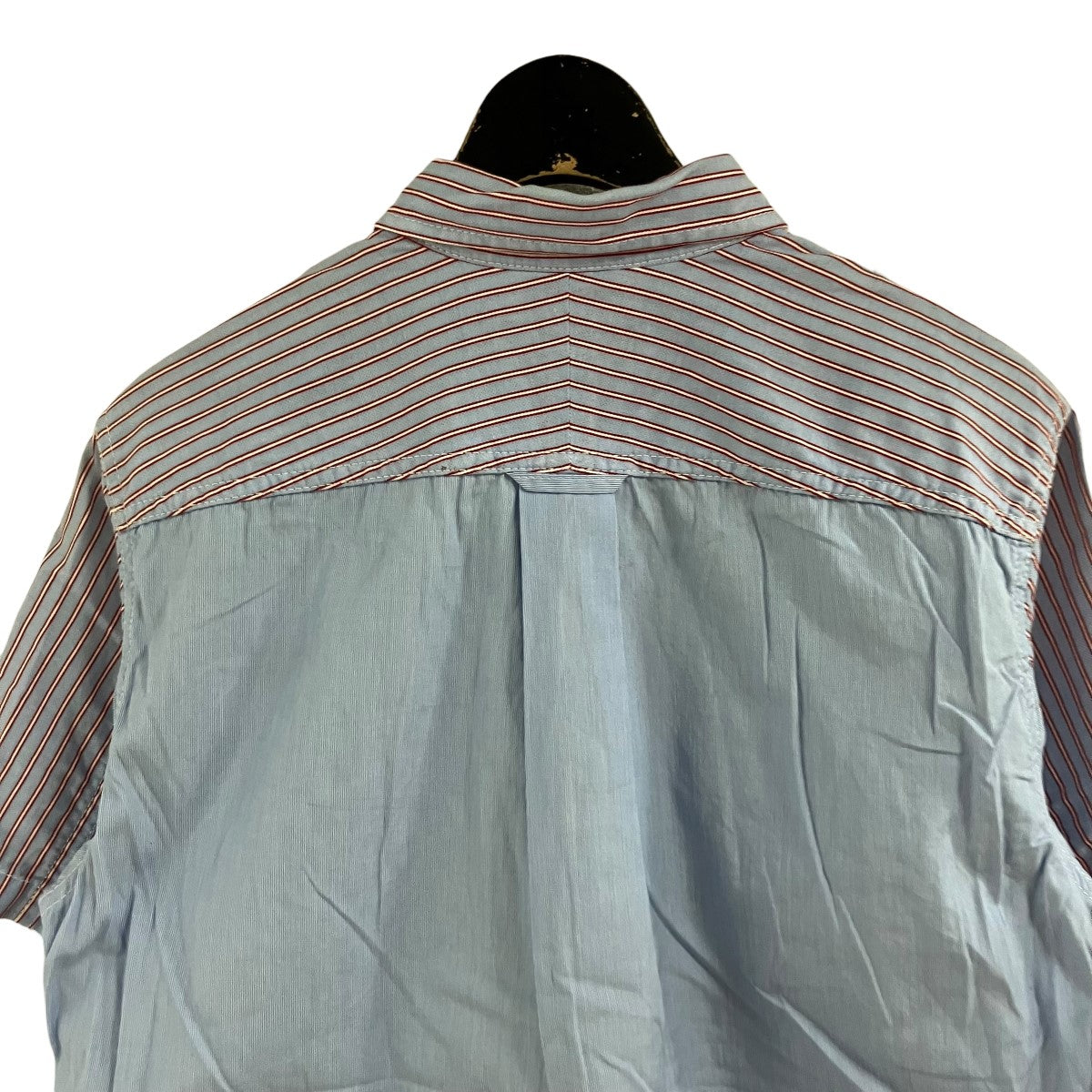 COMME des GARCONS HOMME コットンストライプ半袖シャツ 古着・中古-4枚目のアイテム画像