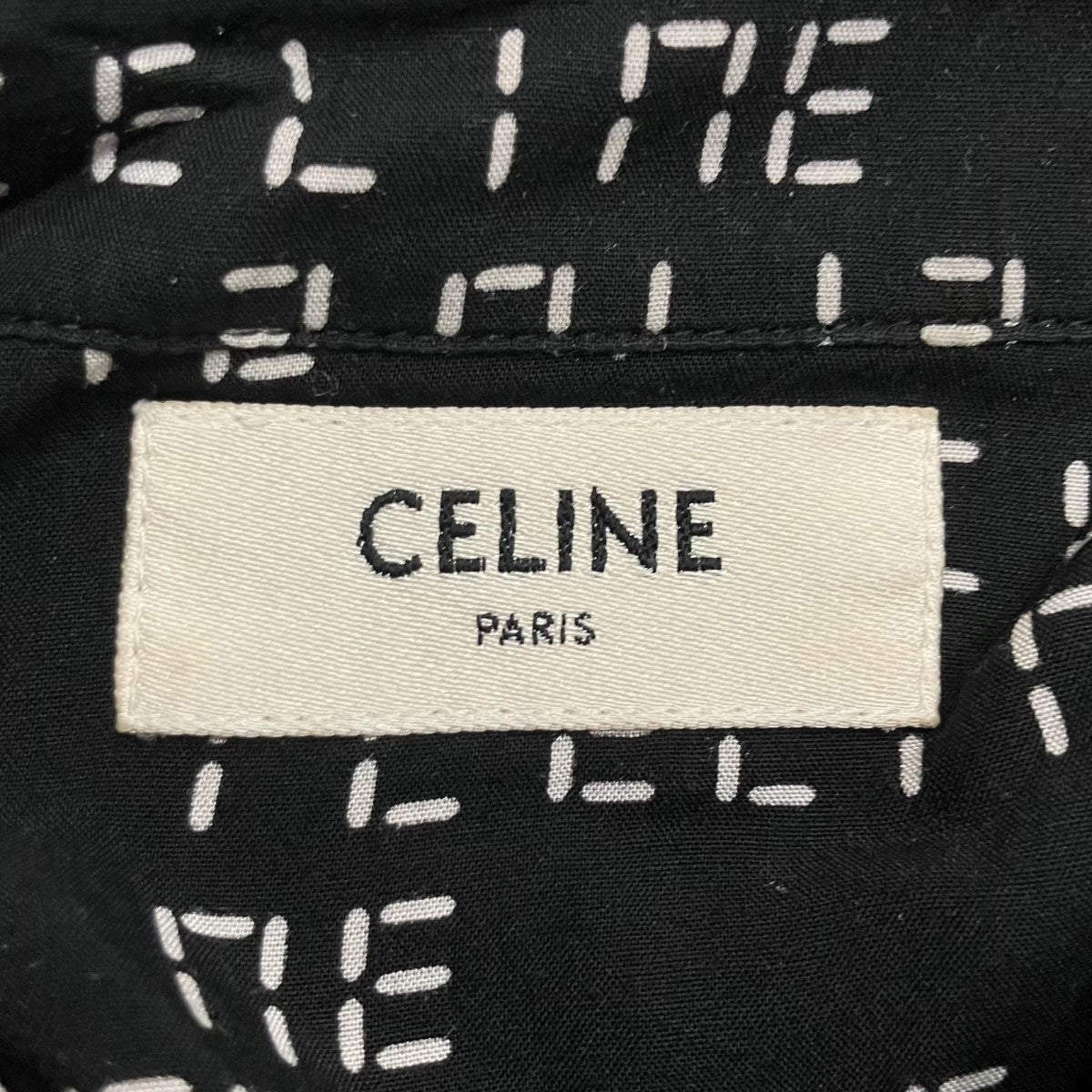 CELINE ロゴ総柄シャツ 古着・中古-5枚目のアイテム画像