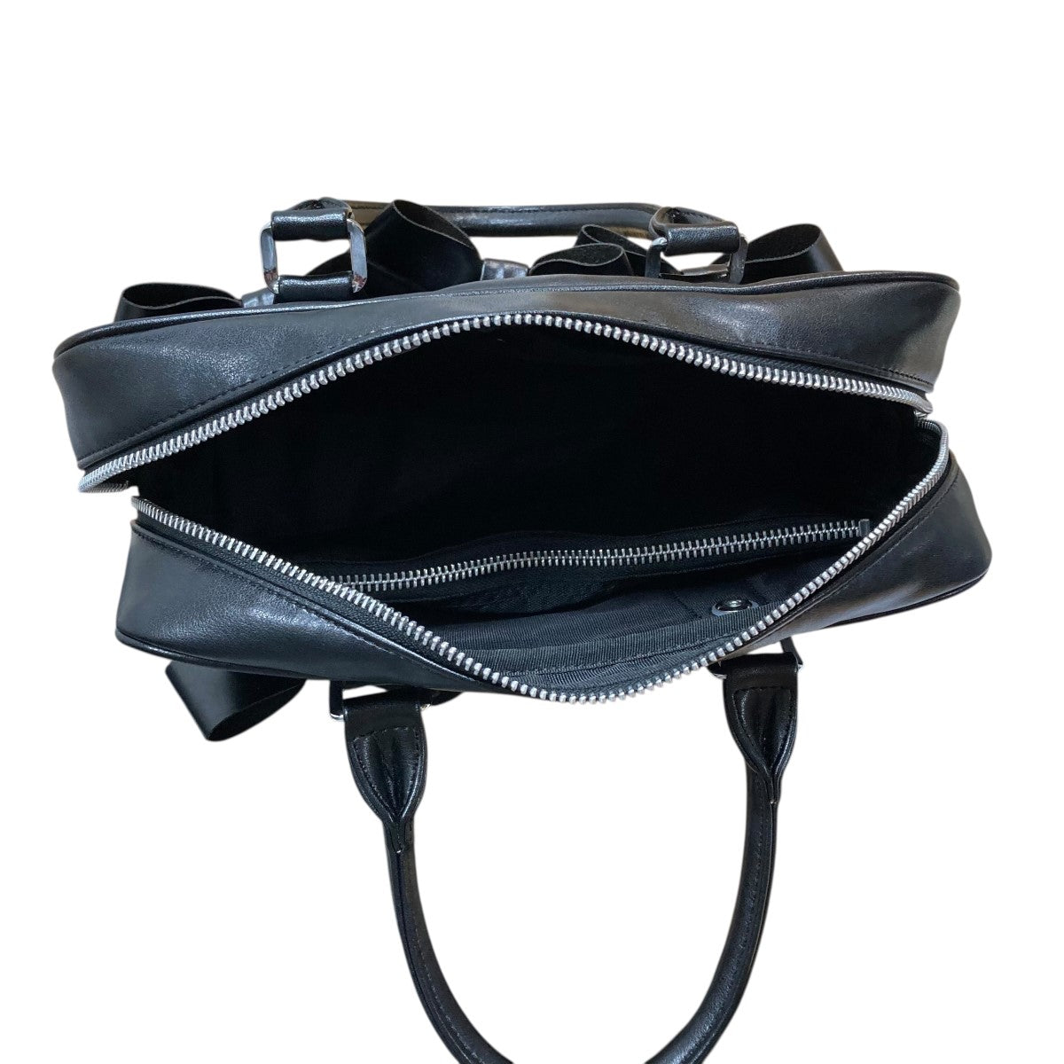 (新品タグ付き)cdg girl コムデギャルソンガール リボンバッグ　ブラック COMME des GARCONS GIRL(コムデギャルソンガール) リボンバッグ NY-K