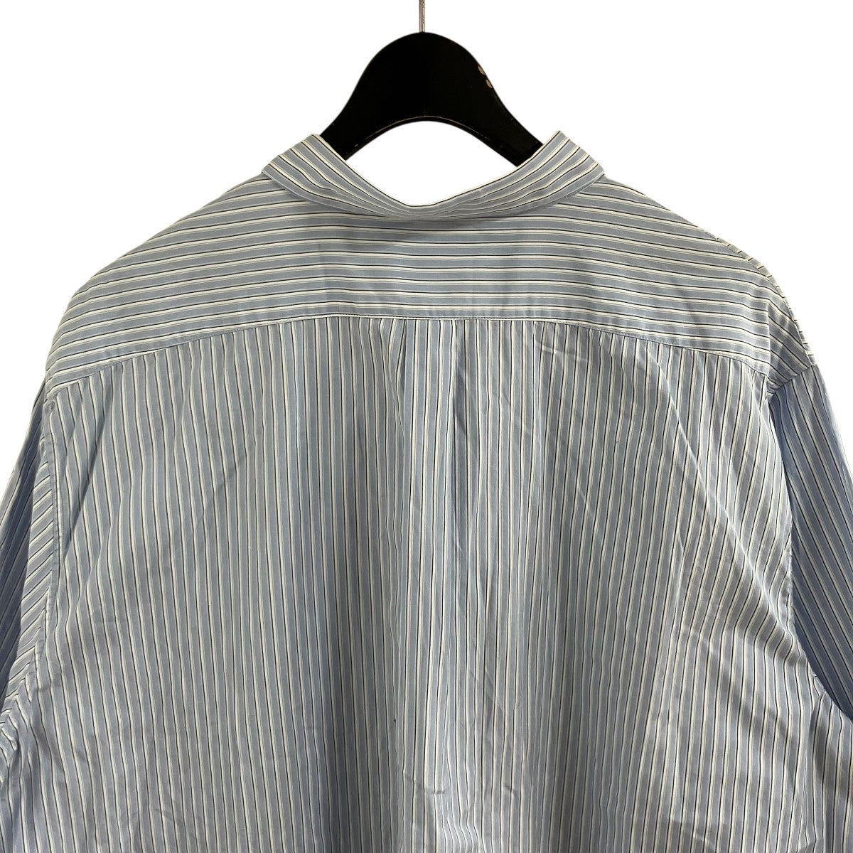 GIVENCHY ロゴエンブロイダリー半袖ストライプシャツ 古着・中古-4枚目のアイテム画像