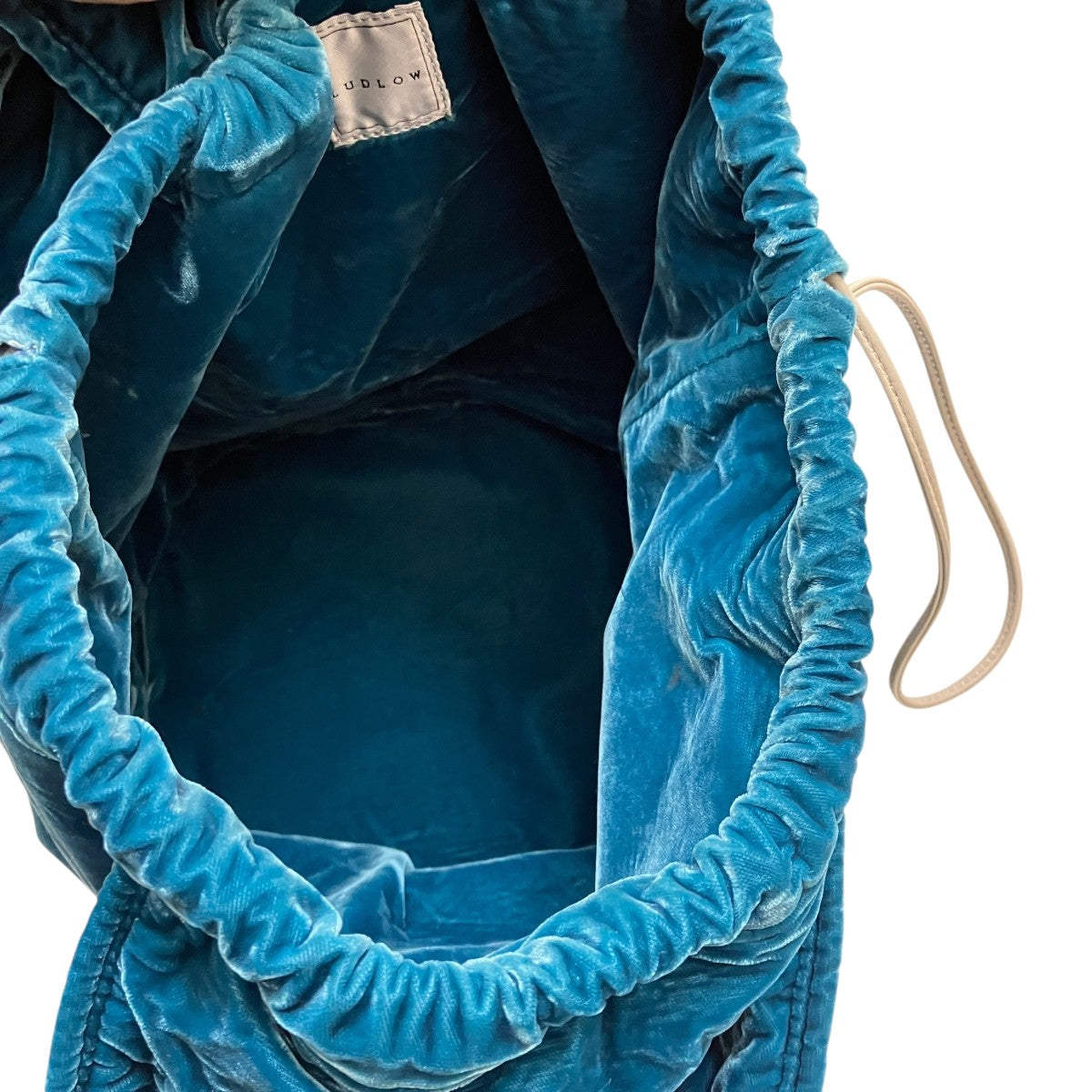 【新品未使用】LUDLOW ラドローバッグ ライトブルー LUDLOW(ラドロー) ベロアバッグ ターコイズ｜【公式】カインドオル