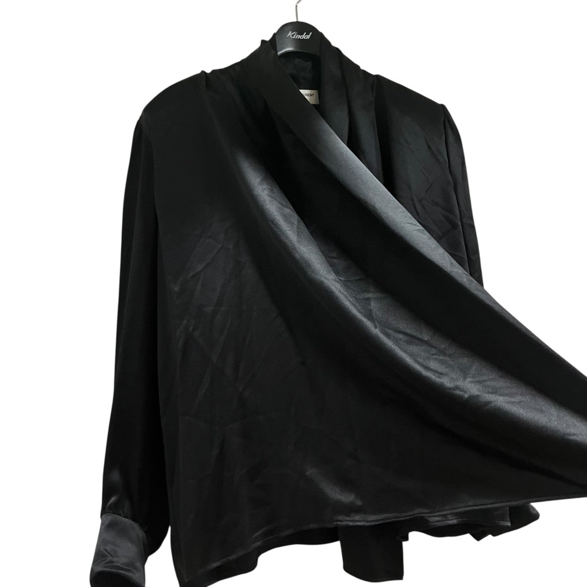 Saint Laurent Paris シルクショールカラーガウン 古着・中古-6枚目のアイテム画像