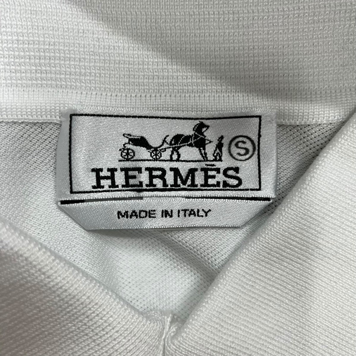 HERMES コットン鹿の子ポロシャツ 古着・中古-6枚目のアイテム画像