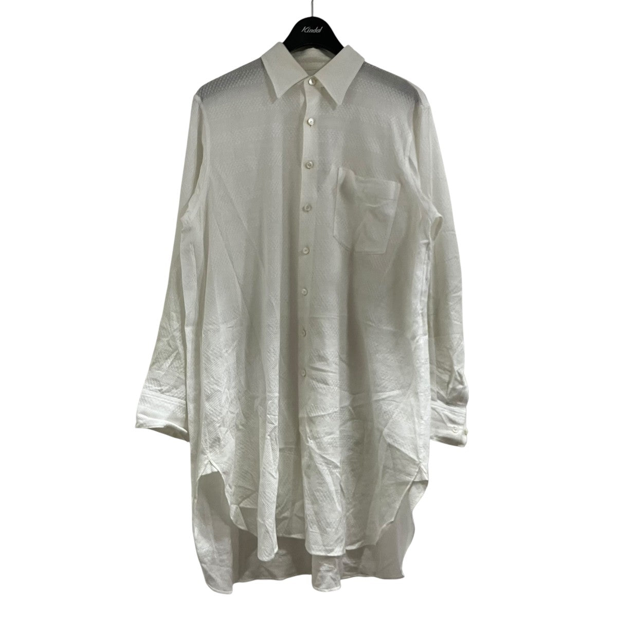 beautiful people double-front leno cloth long shirtロングレースシャツ1545106005 古着・中古-1枚目のアイテム画像