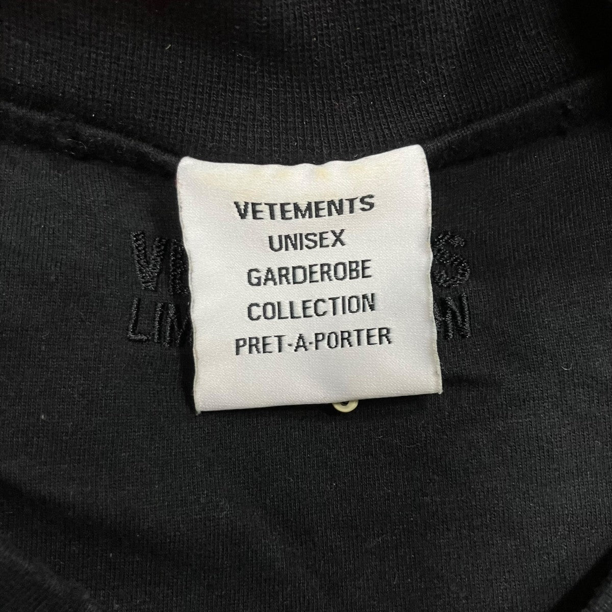 VETEMENTS インサイドアウトダメージTシャツ 古着・中古-5枚目のアイテム画像