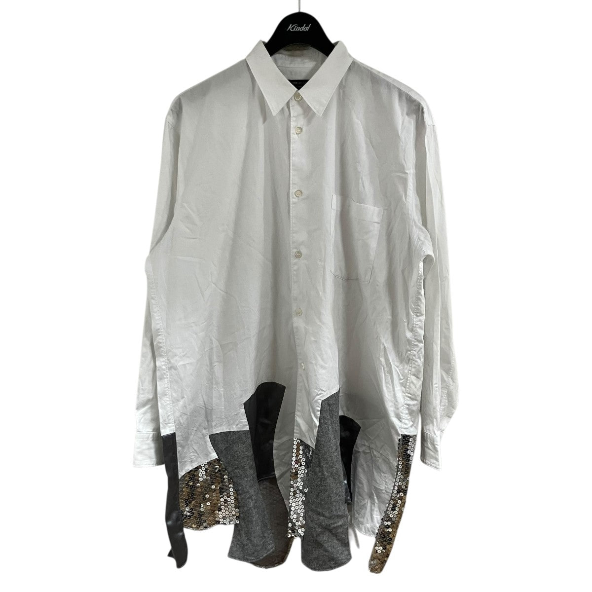 COMME des GARCONS HOMME PLUS スパンコールブロードシャツ 古着・中古-1枚目のアイテム画像