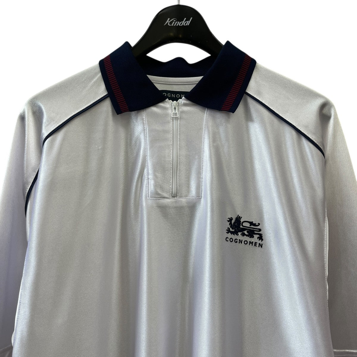 COGNOMEN ハーフジップポロシャツUN-TEE-U01 LAYERED FOOTBALL UNIFORM SHIRT 古着・中古-3枚目のアイテム画像