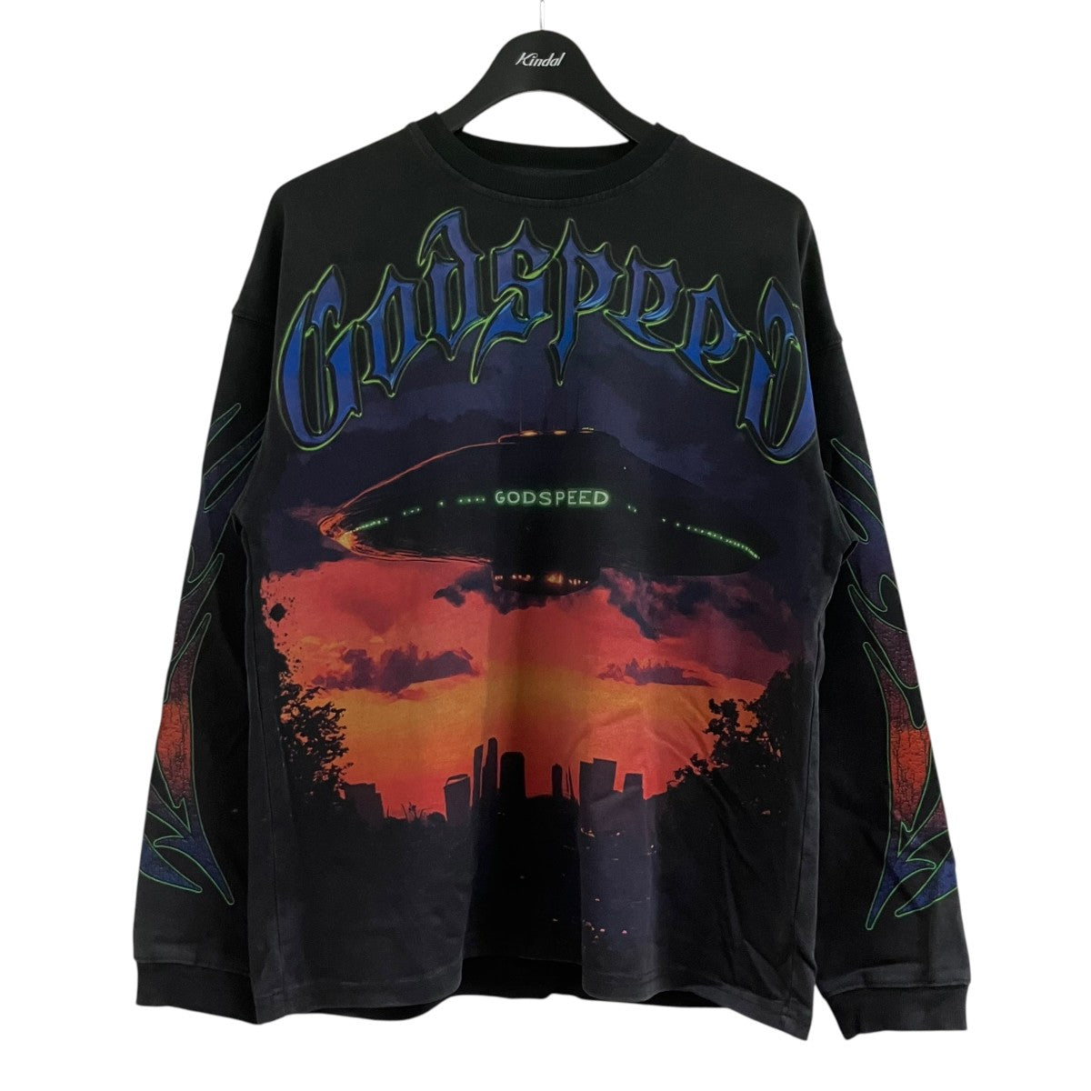 godspeed ロングスリーブプリントTシャツ 古着・中古-1枚目のアイテム画像