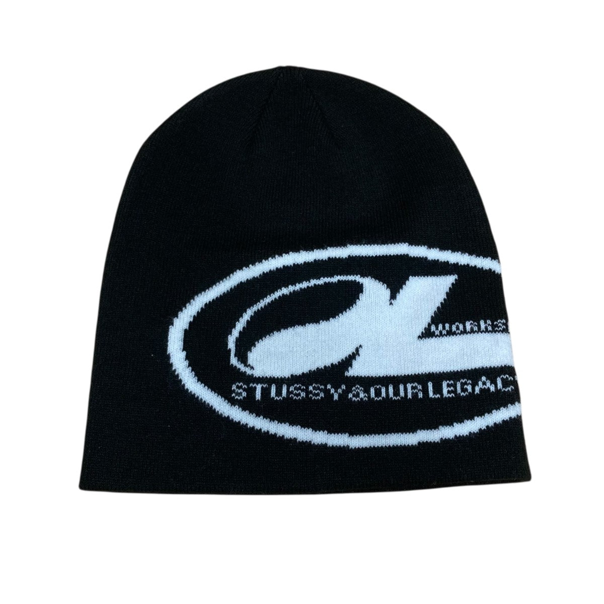 stussy×OUR LEGACY ｢WORK SHOP OVAL SKULLCAP｣ニット帽 ブラック