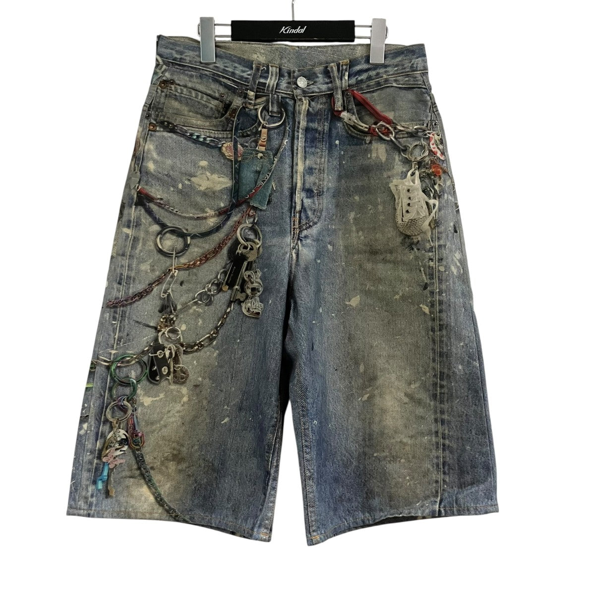 ACNE STUDIOS トロンプルイユハーフデニムパンツ 古着・中古-1枚目のアイテム画像