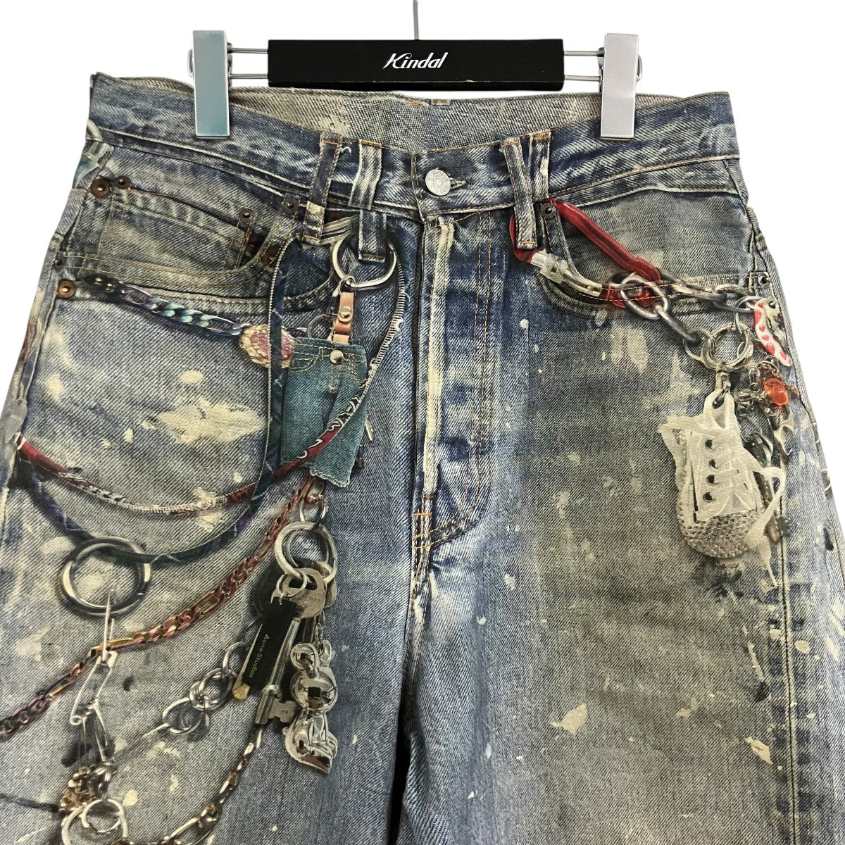 ACNE STUDIOS トロンプルイユハーフデニムパンツ 古着・中古-2枚目のアイテム画像