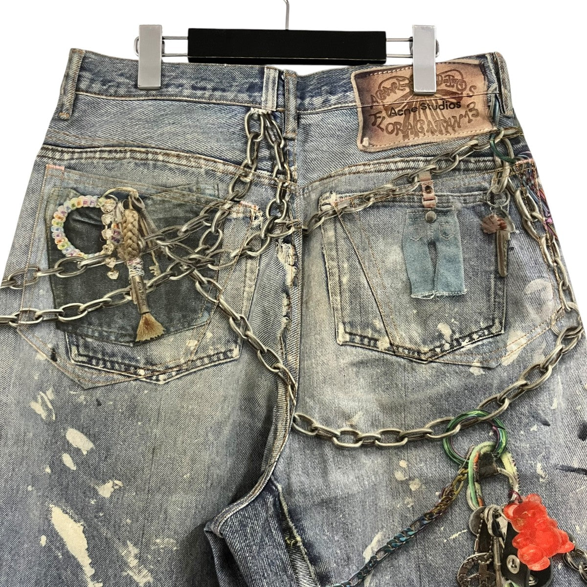 ACNE STUDIOS トロンプルイユハーフデニムパンツ 古着・中古-4枚目のアイテム画像