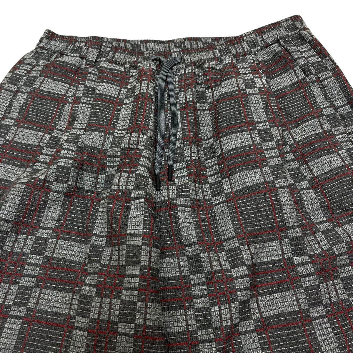 CHECK JACQUARD 1 TUCK EASY PANTSチェック1タックイージーパンツWM2473413