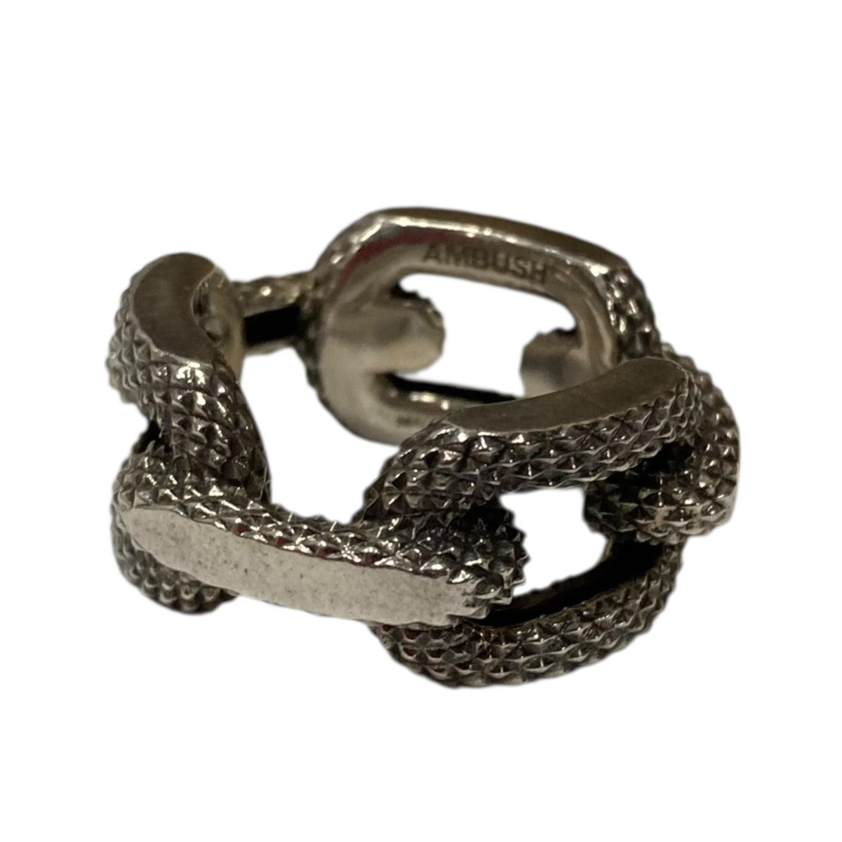AMBUSH(アンブッシュ) テクスチャーチェーンリング シルバー サイズ 14