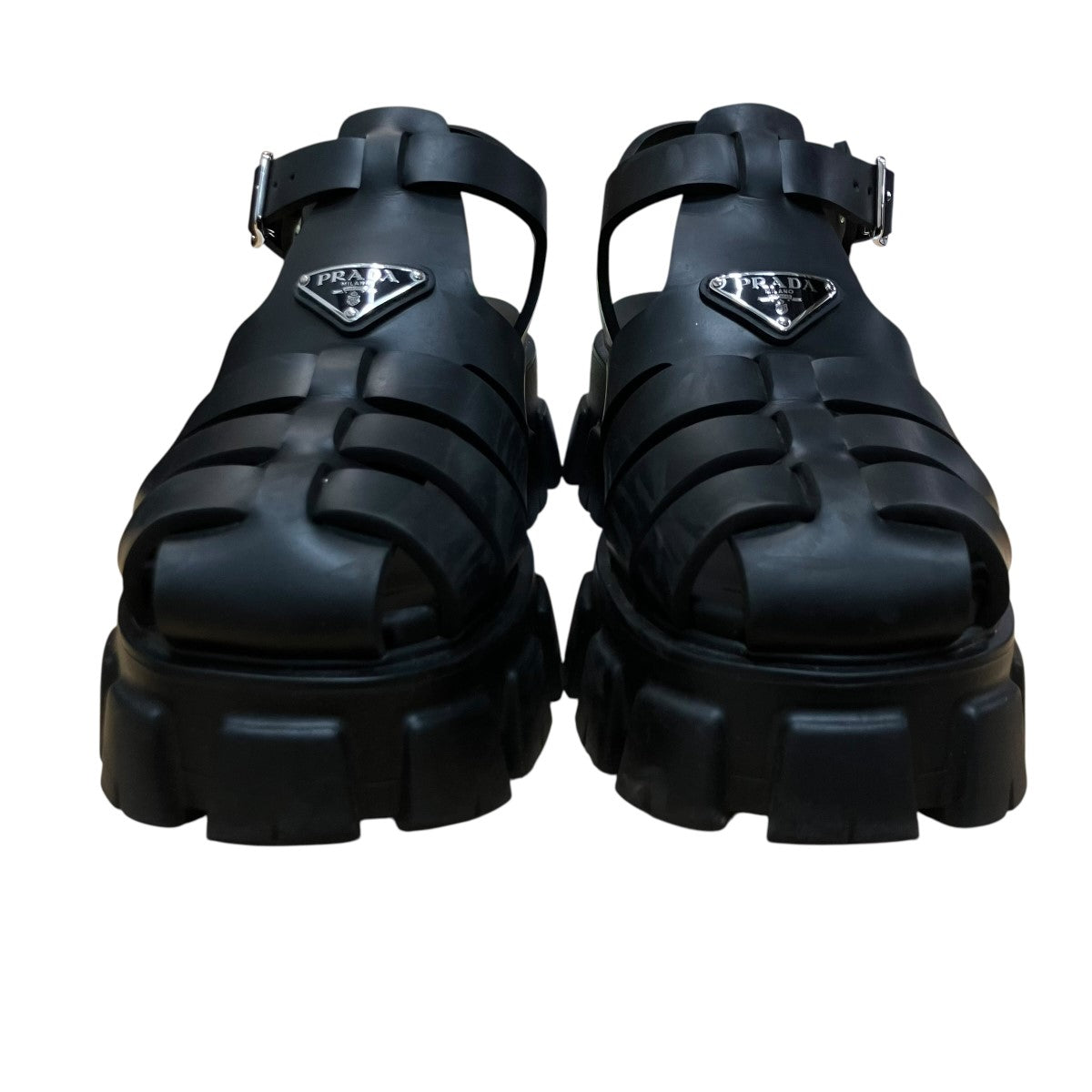 PRADA ラバーモノリスグルカサンダル 古着・中古-2枚目のアイテム画像