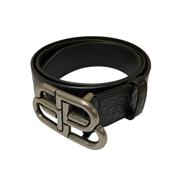 BALENCIAGA(バレンシアガ) BBロゴバックルレザーベルト 570370