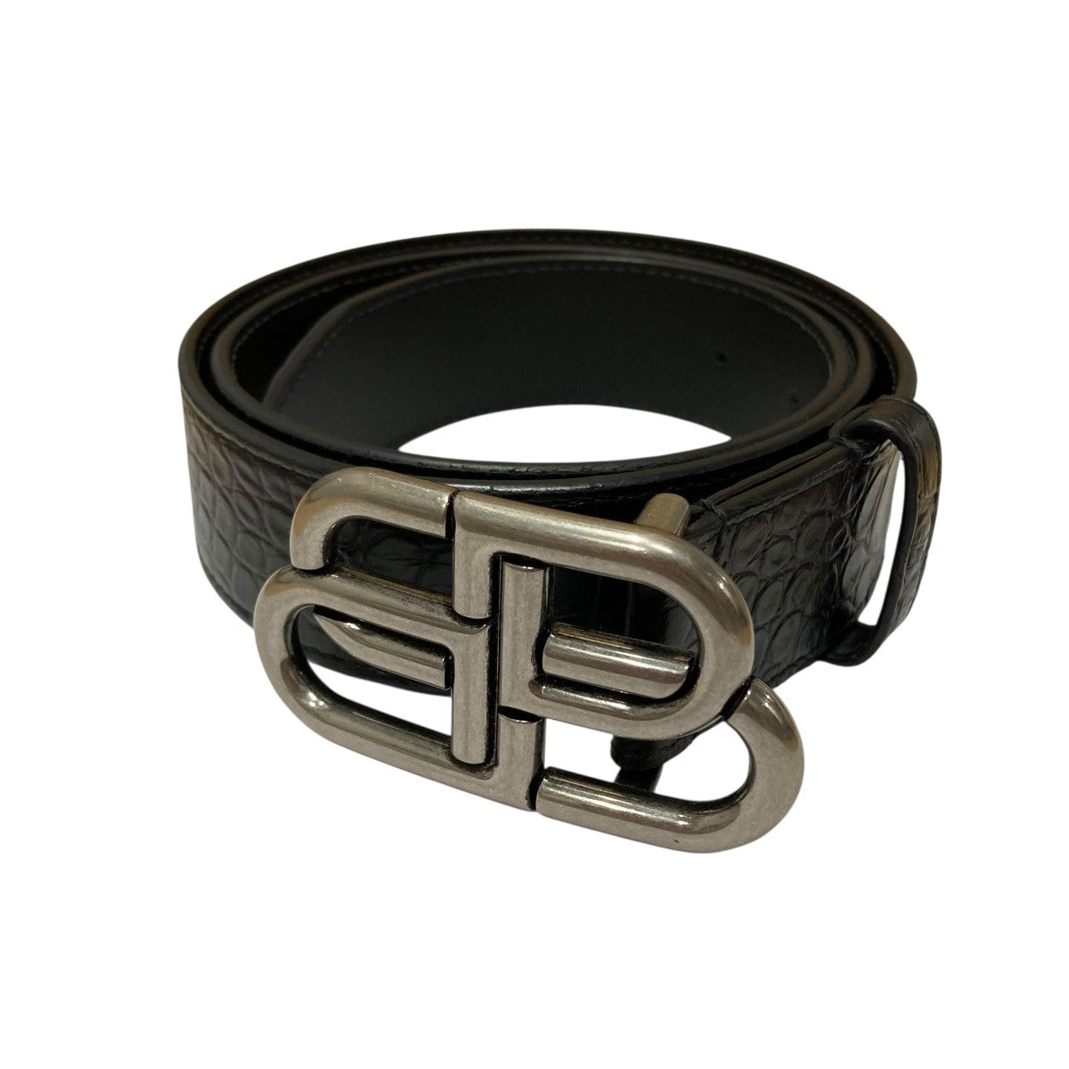 BALENCIAGA(バレンシアガ) BBロゴバックルレザーベルト 570370