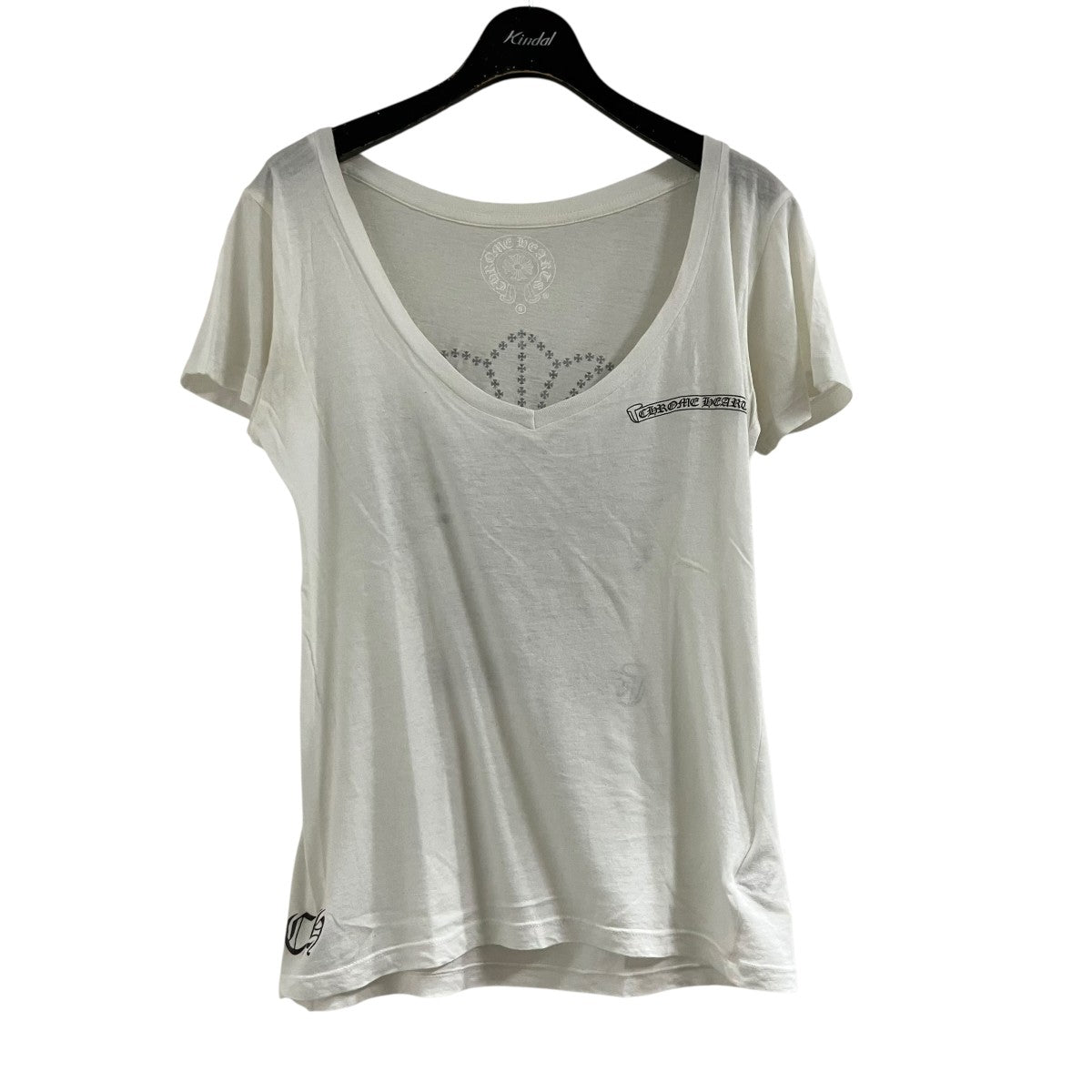 CHROME HEARTS CHプラスバックロゴプリント半袖Tシャツ 古着・中古-1枚目のアイテム画像