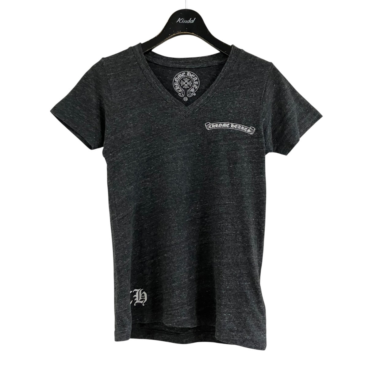 CHROME HEARTS CHプラスロゴVネックTシャツ 古着・中古-1枚目のアイテム画像