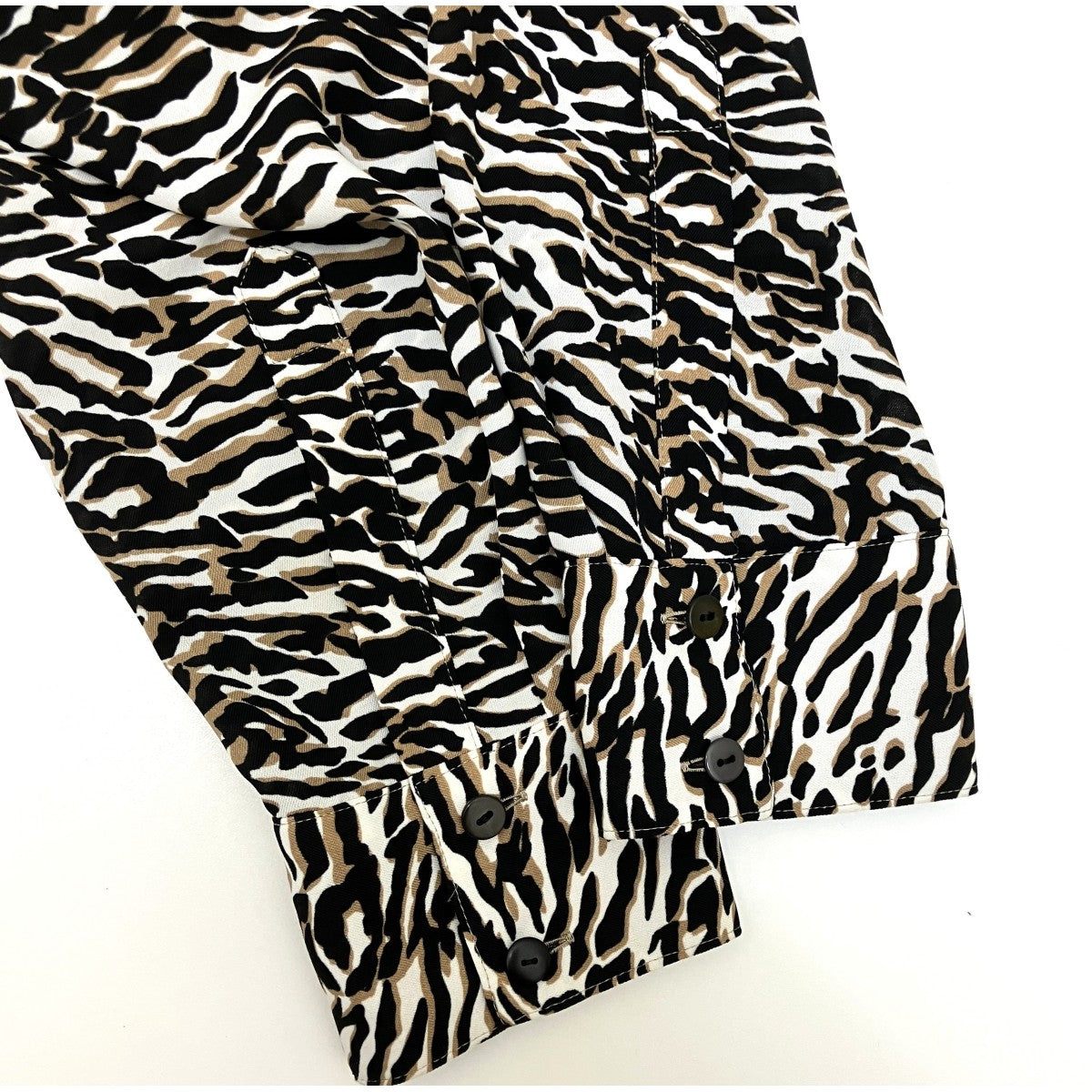 6(ROKU) BEAUTY＆YOUTH ZEBRA PRINT SHIRTゼブラプリントシャツ8611-299-0088 古着・中古-4枚目のアイテム画像