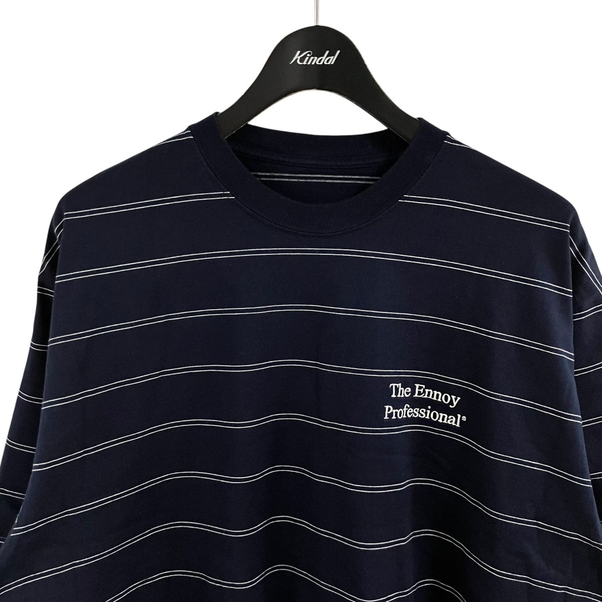 ENNOY(エンノイ) ボーダーTシャツ SS25BRENCT02AM ネイビー×ホワイト