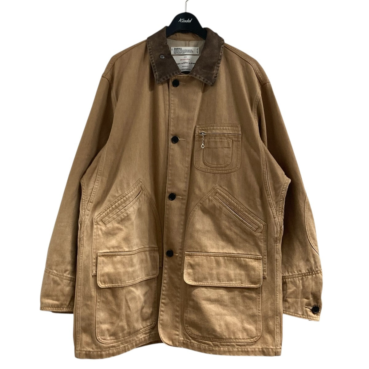 25AWヴィンテージウォッシュドハンチングジャケット カバーオール25AW CP1 Cooper Vintage Washed Hunting Jacket