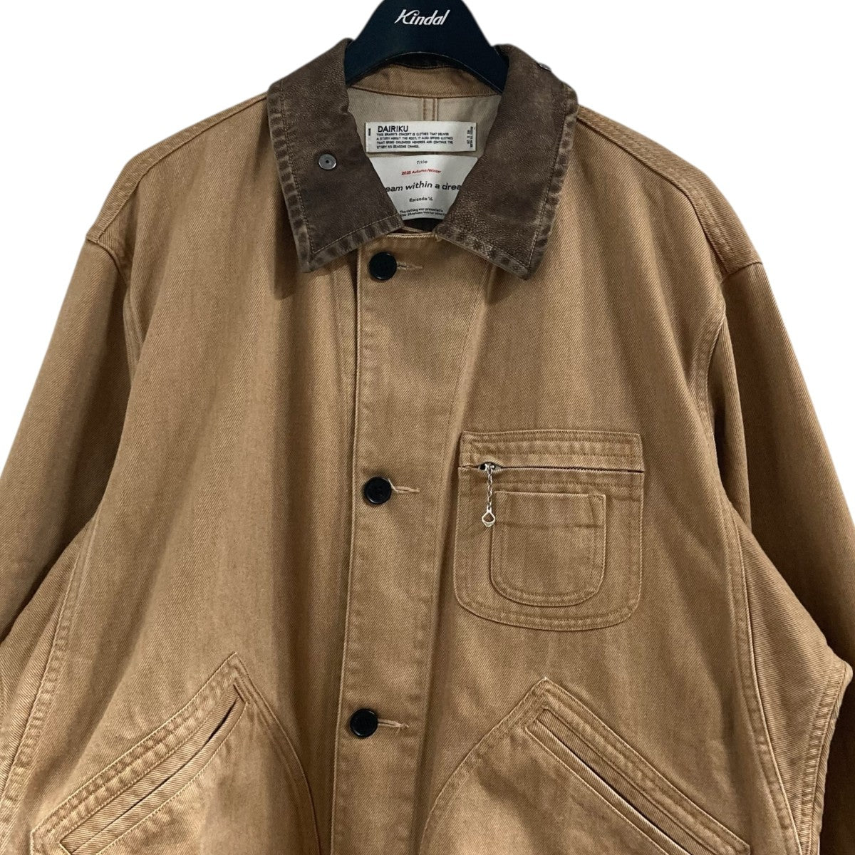 25AWヴィンテージウォッシュドハンチングジャケット カバーオール25AW CP1 Cooper Vintage Washed Hunting Jacket
