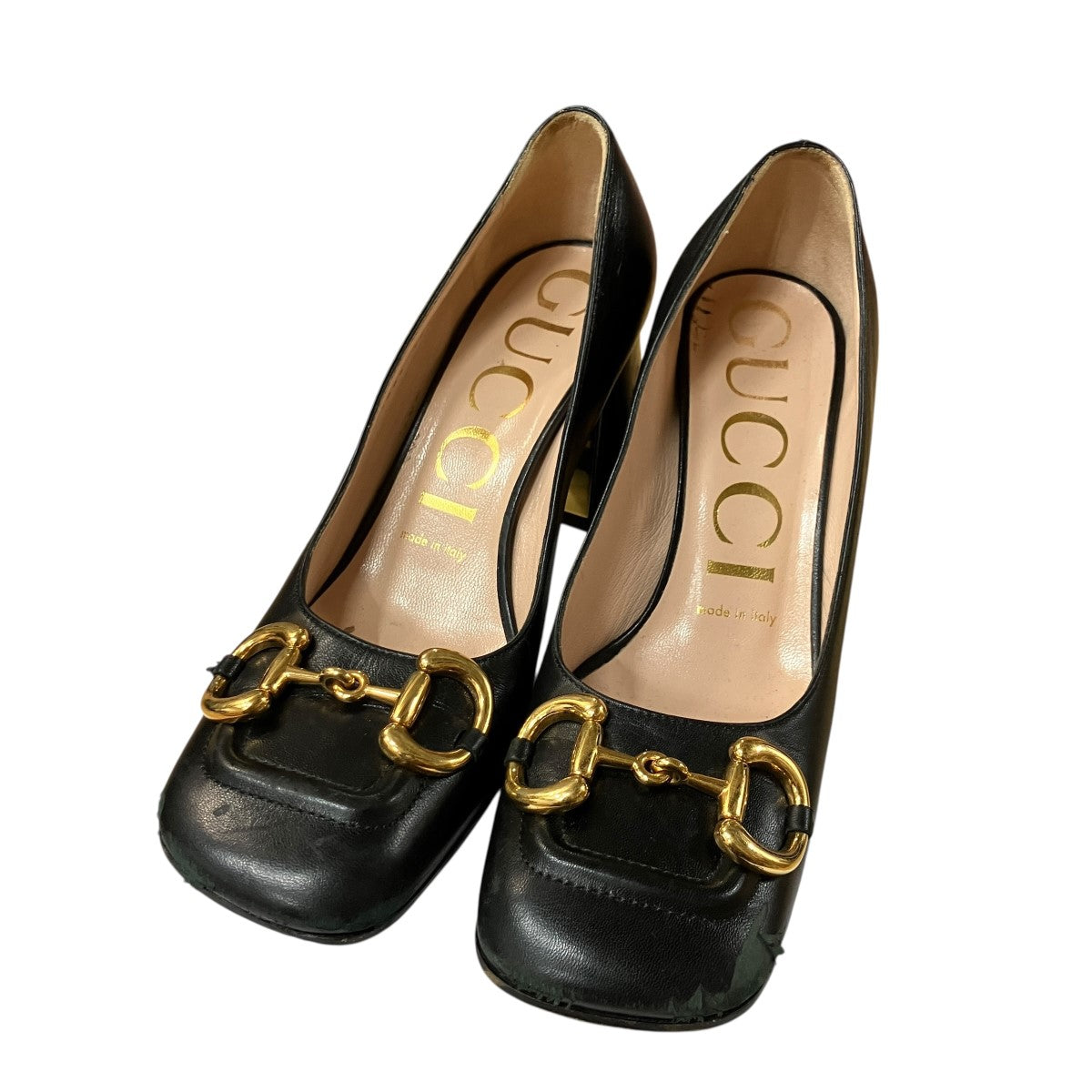 GUCCI ビットヒールパンプス 古着・中古-1枚目のアイテム画像